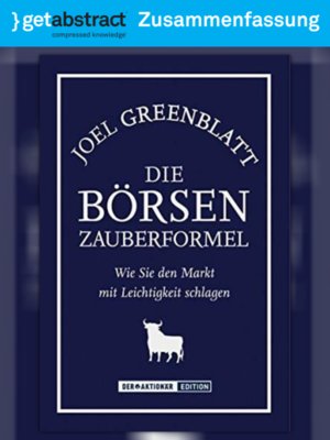 cover image of Die Börsen-Zauberformel (Zusammenfassung)